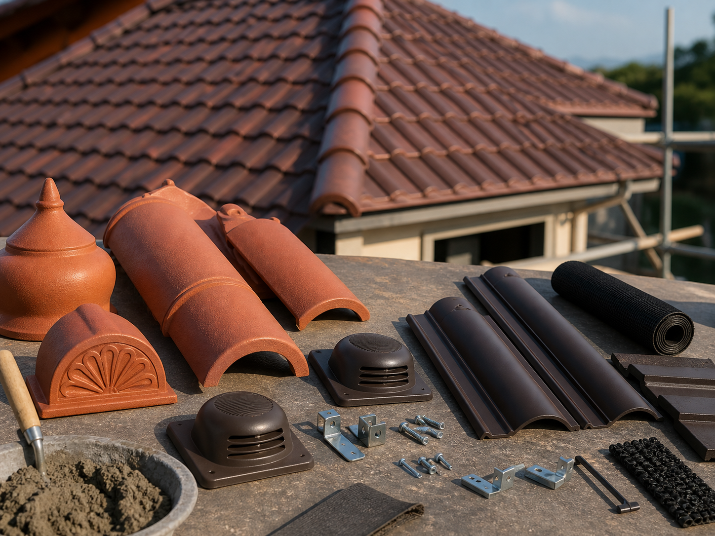Khi lợp mái ngói cần những phụ kiện gì? Danh sách cần chuẩn bị