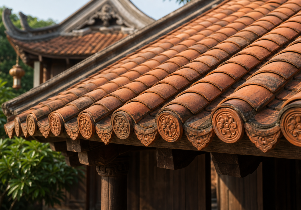 Ngói Âm dương là gì? Ứng dụng trong kiến trúc truyền thống